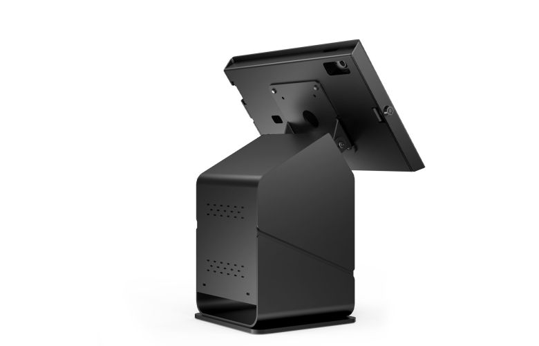 TOOQ TQPM0002 - Adjustable Desk Stand For POS - Allows You To Install Printer 2 Screens 17"-32" Terminal With Reader - Black - View #10