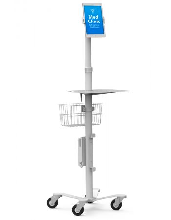 Universal Tablet Medical Rolling Kiosk - Rise Freedom Cling