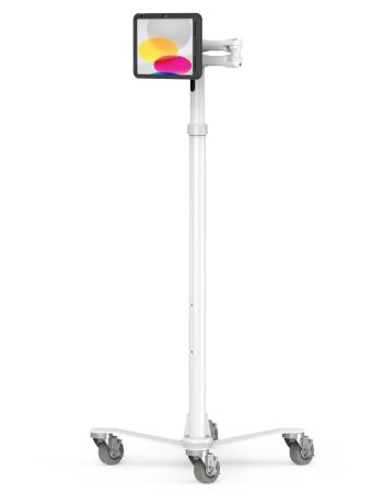 iPad 10.9" 10th Gen PowerMove Medical Rolling Cart Extended