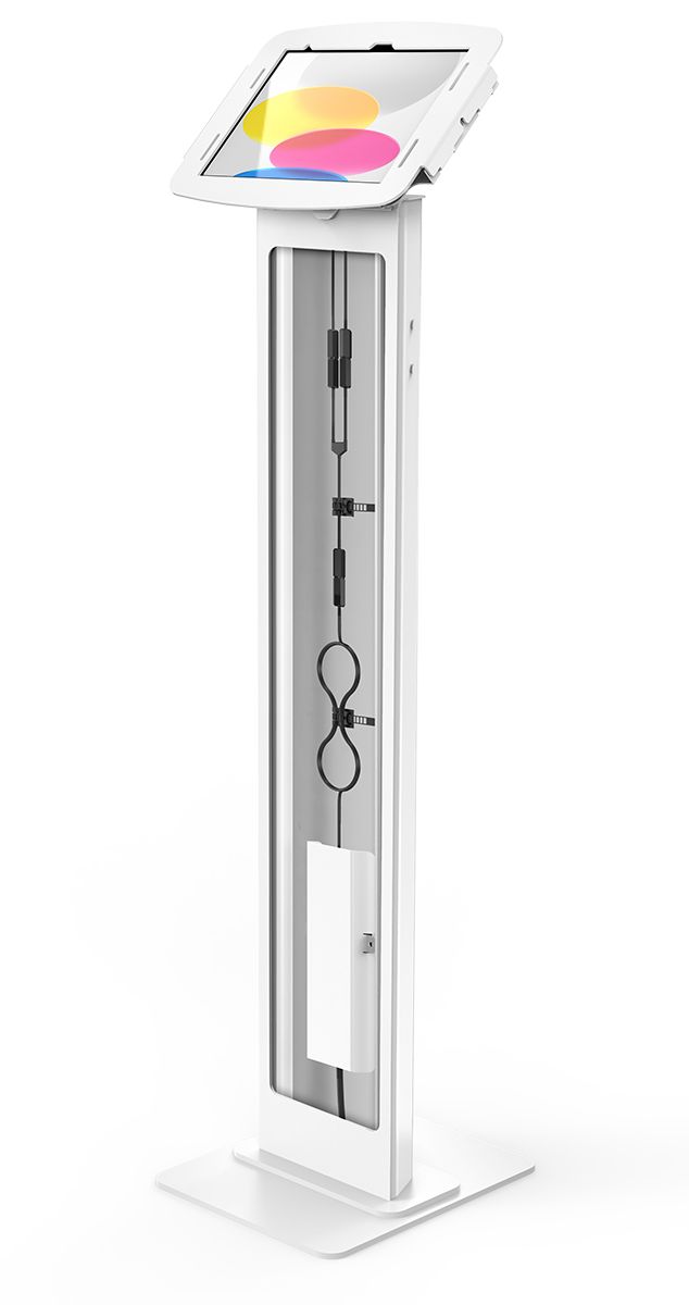 Tablet Floor Stand with Brandable Lighting Panel