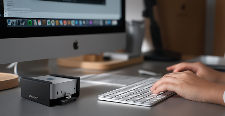 Защитна стойка за Mac mini