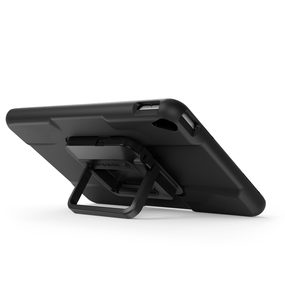 Integrated kickstand on tablet side